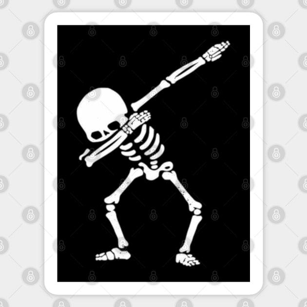 Dab Hip Hop Skull Dabbing Skeleton Dab Hip Hop Skull Sticker by Jose Luiz Filho